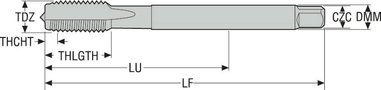 GÄNGTAPP MTS-M14X2.00ISO6HX-XC -K102