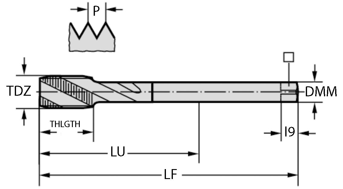 GÄNGTAPP 224604-UNC9/16 9/16-12 UNC-3B 110/25/11/4/25