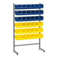 Komplett Enkelställ 2 inkl. 18 Blå och 18 Gula Plastbackar