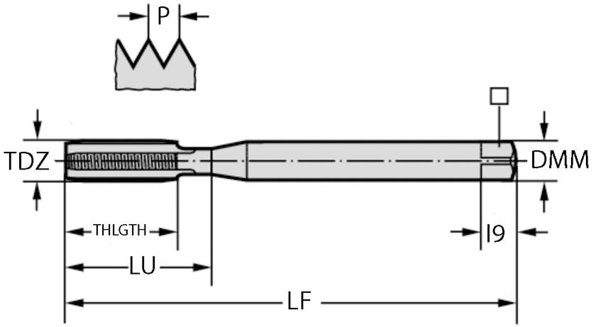 GÄNGTAPP E2031436-M10 M 10-6HX 200/20/10/4