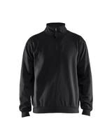 Sweatshirt Half-zip Svart 4XL