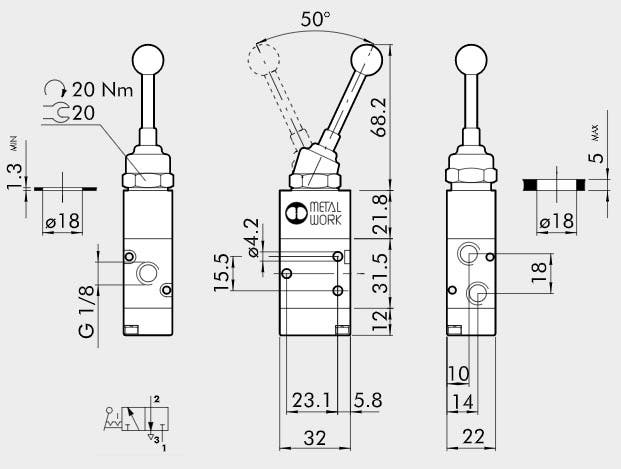 VENTIL MAV 23 VLB 1/8