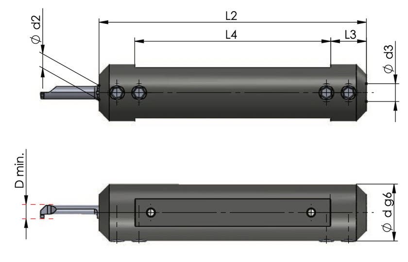 SET 1 KOPIER/SPÅR ULTRAMINI 10 SKÄR 4,5,6MM 2 HÅLLARE