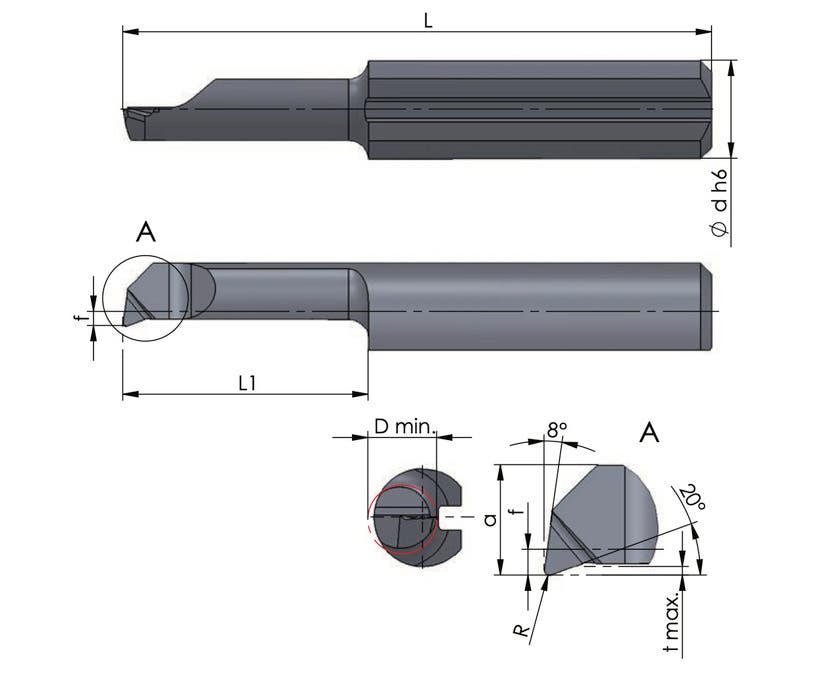 SET 1 KOPIER/SPÅR ULTRAMINI 10 SKÄR 4,5,6MM 2 HÅLLARE