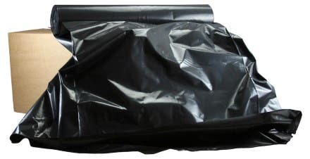 SOPSÄCK 125L SVART 10ST/RLE