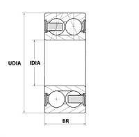 Två-radiga 5304ZZ