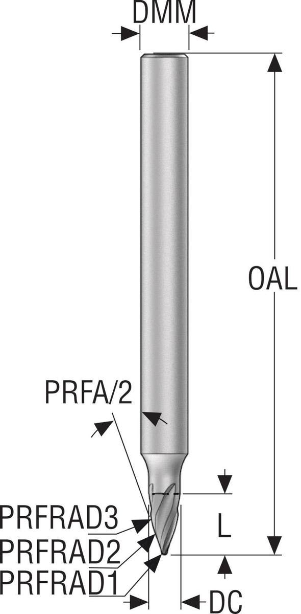 PINNFRÄS JH744040T2R0.5R250.0Z 4,SIRA