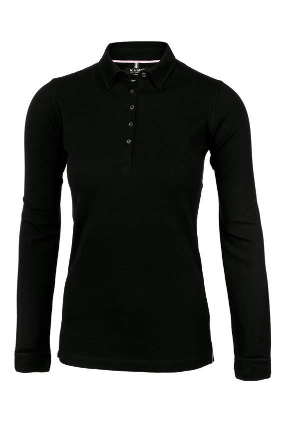 PIKÉ CARLINGTON SVART 2XL-DAM