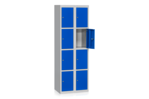 KLÄDSKÅP TILLÄGGSSEKTION 4-DÖR RAR- BLÅ