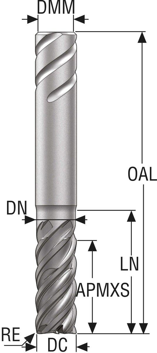 PINNFRÄS HM JS755060E2R020.9Z5 -HXT