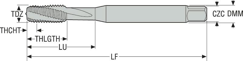 GÄNGTAPP MTH-M10X1.00ISO6HX-BC -S011