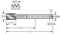 GÄNGTAPP M225549-EGUNC1/2 EG 1/2 -13 UNC-3B 110/20/12/4