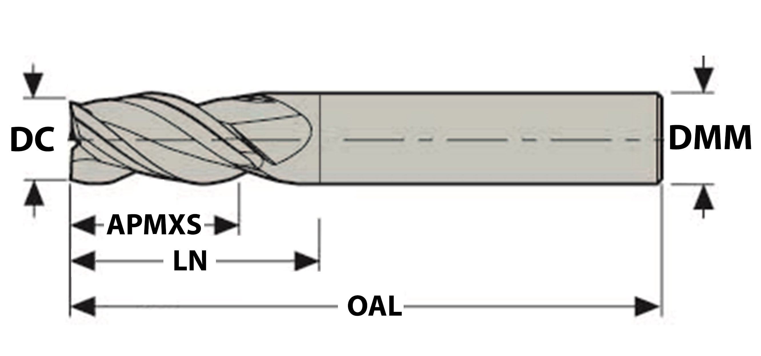 PinnfräsØ8 AlCrN c0,2 4-sk BLC4L08038VN ISO P+K