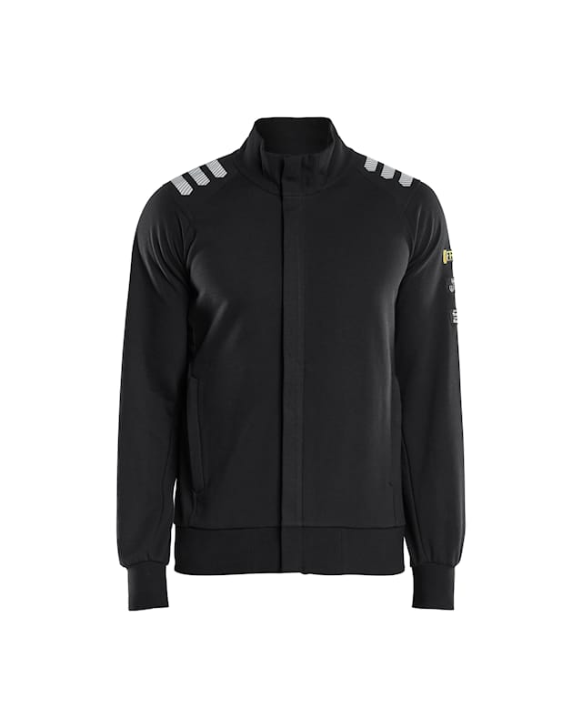 34531762 Flamskyddad sweatshir t med dragkedja Svart M