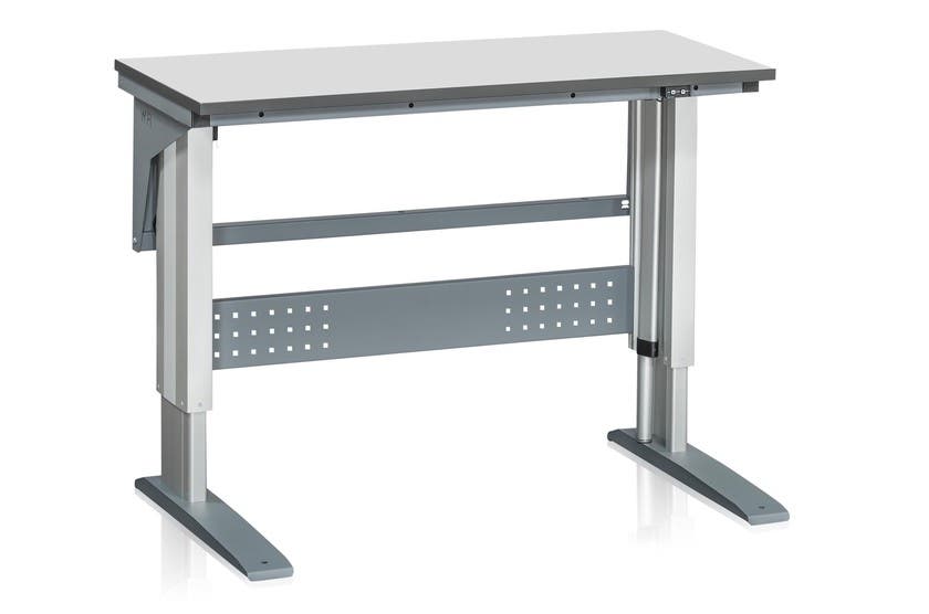 Bordsstativ W 375 1200x600 mm Grå Laminat