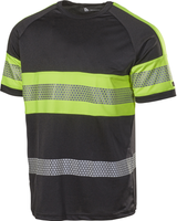 T-SHIRT 6110P SVART/GUL M