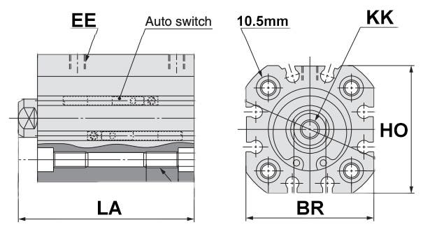 CD55B63-40 KOMPAKTCYLINDER ENL. STANDARD