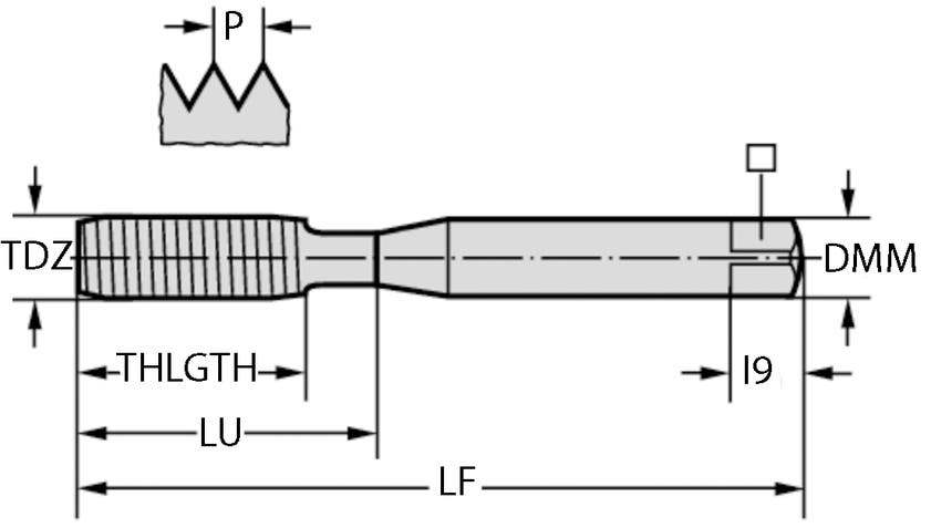 GÄNGTAPP TC420-M2-E0-WW60AD Thread Formers, HSS-E, Supreme
