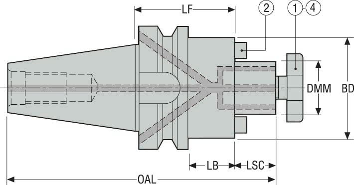HÅLLARE BT50AD-SM1.500-2.250-L 1