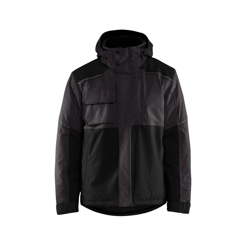 JACKA 48811987 MÖRKGRÅ/SVA 4XL