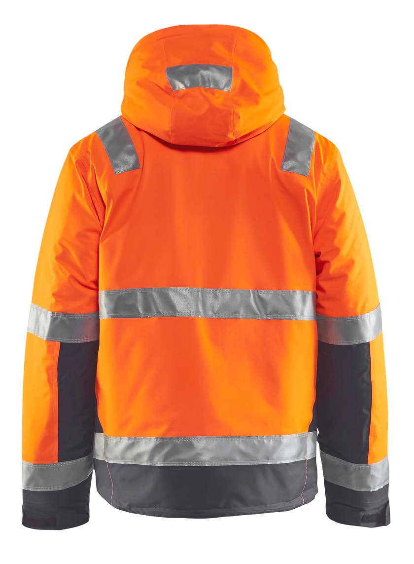 JACKA 48701987 ORANGE/GRÅ 4XL