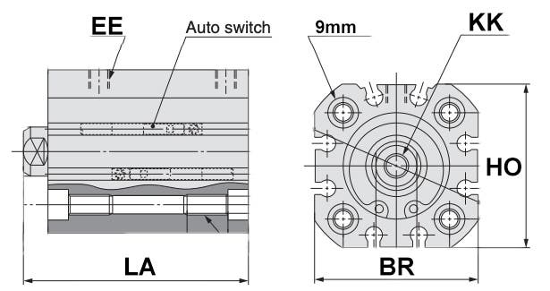 CD55B32-125 KOMPAKTCYLINDER ISO 21287