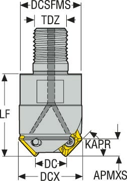 FRÄS R217.49-1620.RE-XO12-30.3 A
