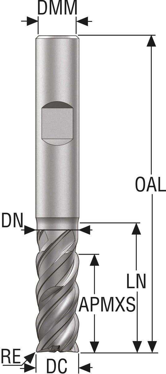 PINNFRÄS HM JS754200E2R400.3Z4 -HXT