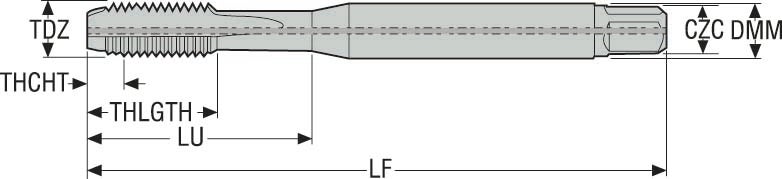 GÄNGTAPP MTS-M5X0.80ISO6HX-XC- K101-A