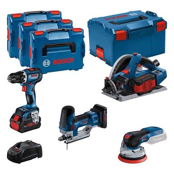 VERKTYGSSET 18V GSR/GKT/GST/GE X 4&2X5,5A