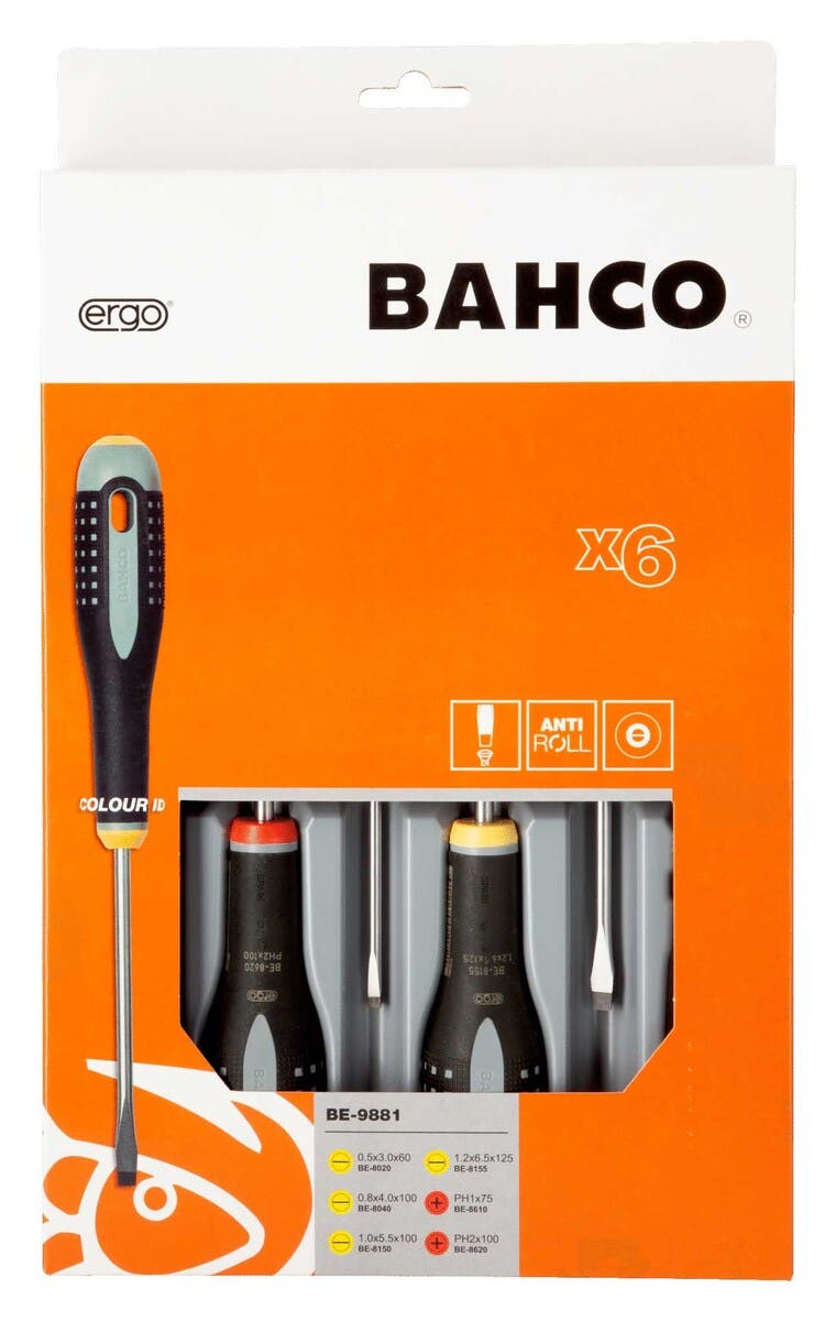 MEJSELSATS BAHCO 6 ST 4 SPÅR 2 PH