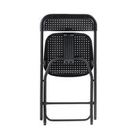 BIG ALEX, FÄLLBAR STOL, SVART SITS, SVART STATIV