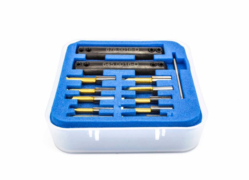 SET 1 KOPIER/SPÅR ULTRAMINI 10 SKÄR 4,5,6MM 2 HÅLLARE