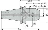 HÅLLARE CAT40ADB-EM0.750-1.750