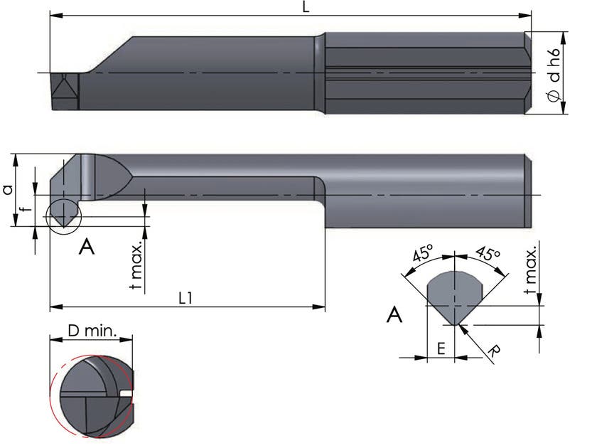 SET 1 KOPIER/SPÅR ULTRAMINI 10 SKÄR 4,5,6MM 2 HÅLLARE