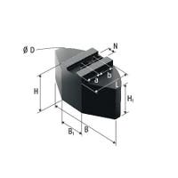 KMWB-SM 251, FULL GRIP JAWS, 16MNCR5, 1,5MMX60°