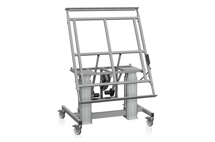 Vinklat Tvåpelarstativ Mobilt 1200x1200 mm