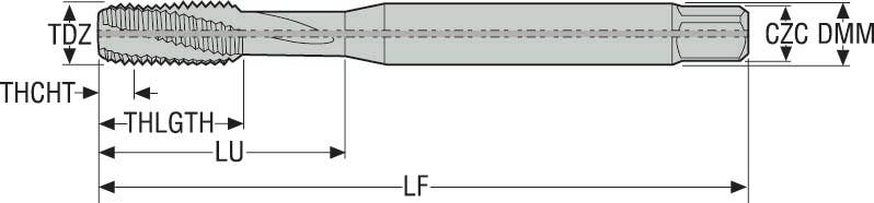 TAPP MTH-M8X1.25ISO6H-BC-P001- A