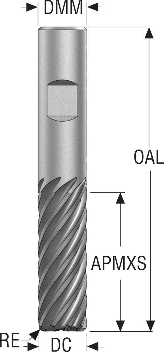 PINNFRÄS JS720250D3R100.3Z9-HX T