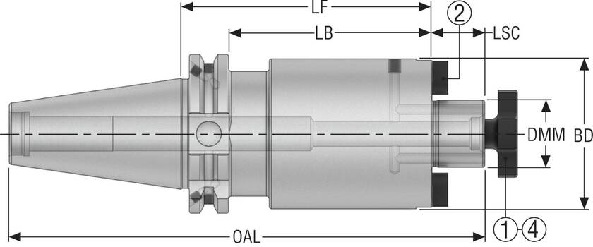 HÅLLARE DIN50ADB-SM27-160-L1