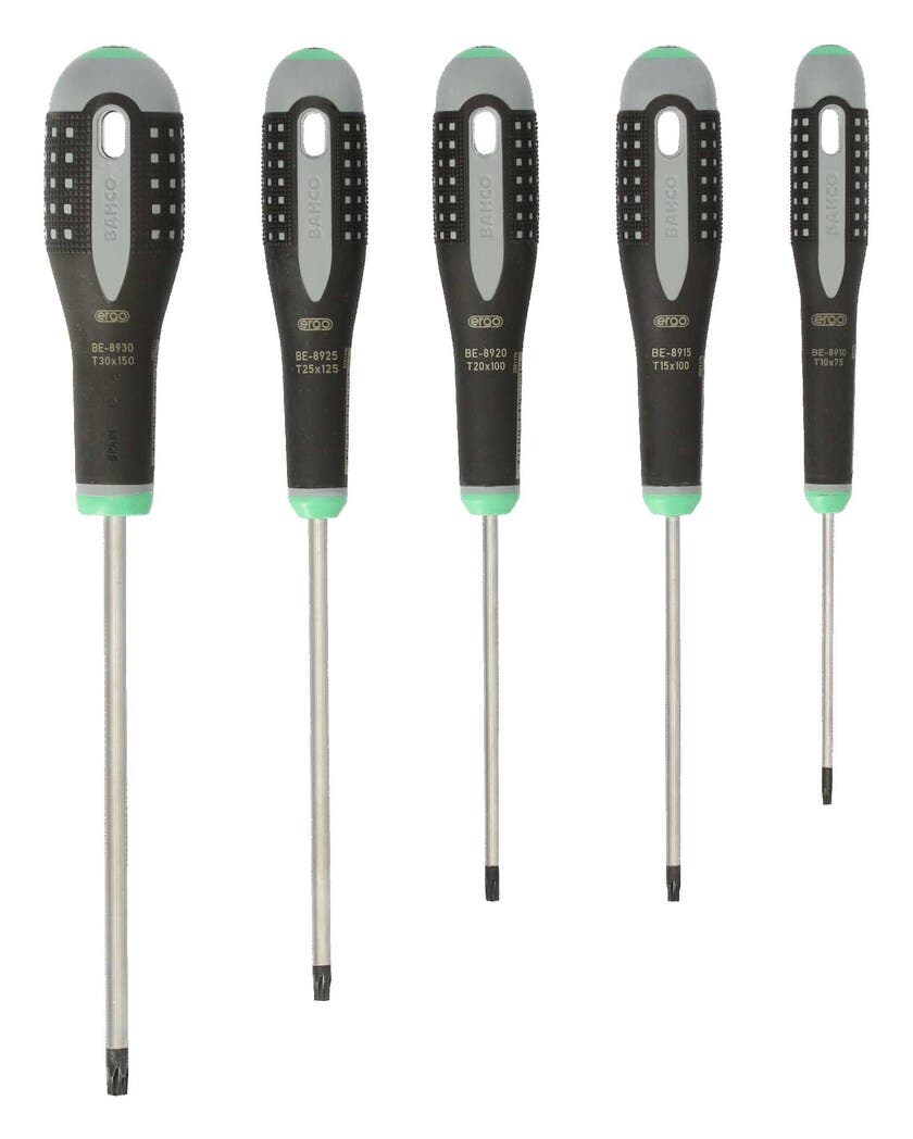 MEJSELSATS BAHCO TORX 5 ST T10 15 20 25 30
