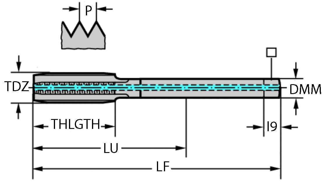 GÄNGTAPP E2036416-M14 M 14-6HX 110/25/11/4