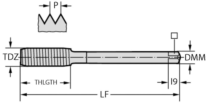 GÄNGTAPP TC420-M12-L0-WW60AD Thread Formers, HSS-E, Supreme