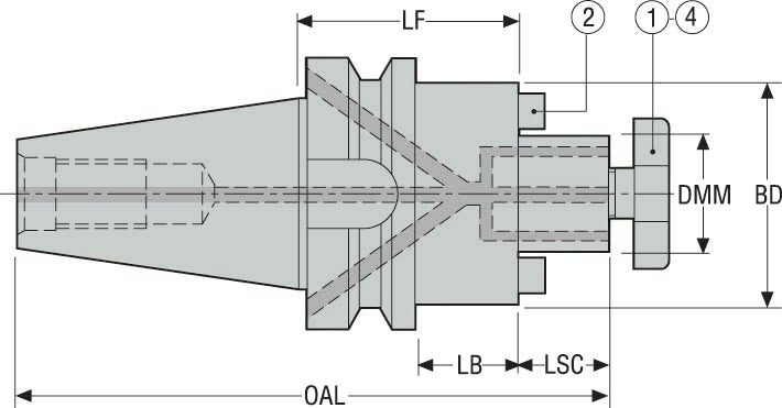 HÅLLARE BT30TFAD-SM0.750-2.000 -L1