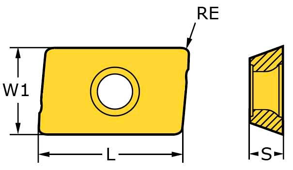 SKÄR ADMT120408R-G56 WKP35G ADMT120408R-G56 WKP35G