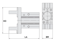 MHZ2-20D 2 FINGER PARALLELLGRIPDON, DUB