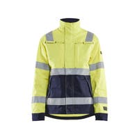 Jacka Multinorm Dam Varselgul/ Marinblå S