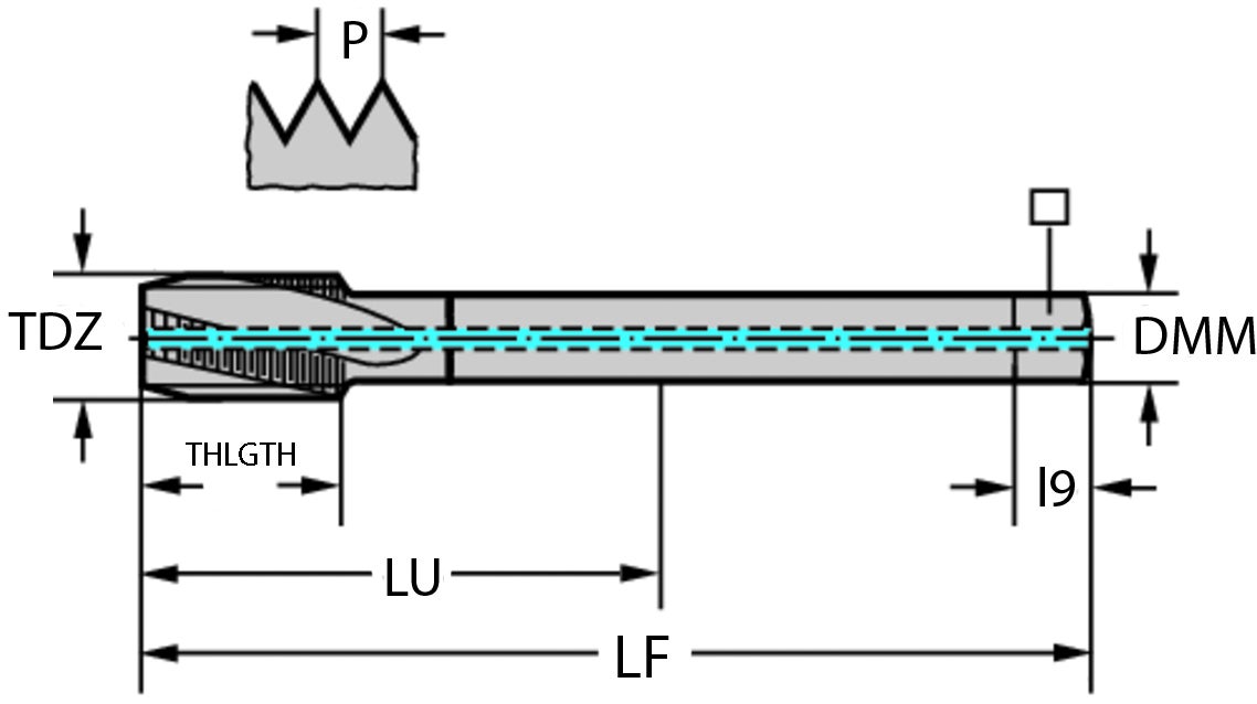 GÄNGTAPP 21460T2-M16X1.5 M 16X1,5-6HX 100/15/12/4