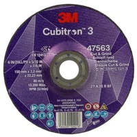 Cubitron 3 Cut and Grind Wheel , 47563, 36+, T27, 150 mm x 3.