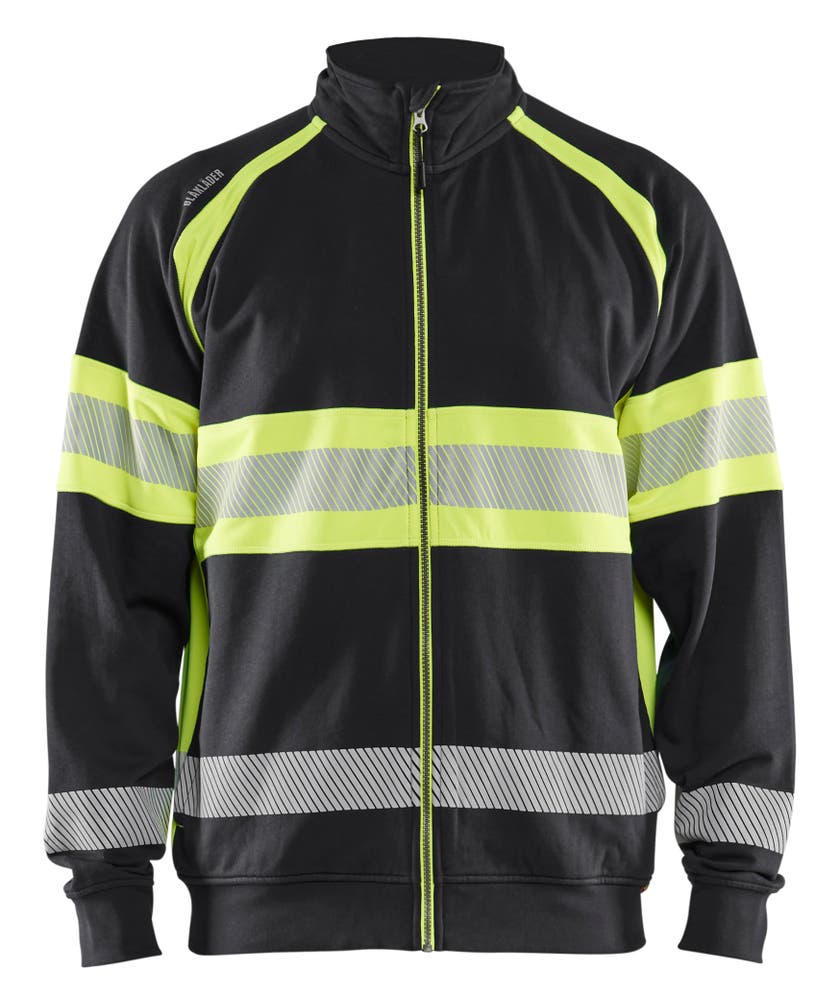Varseltröja Svart/Varselgul M